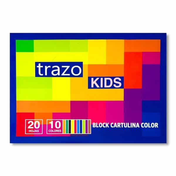 Block A4 Cartulina Color TRAZO Premium 150gr